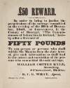 Fifty pounds reward: in order to bring to justice the perpetrators of the outrage committed on the evening of the 26th of December, 1848, at Ardnamona, in the County of Donegal /