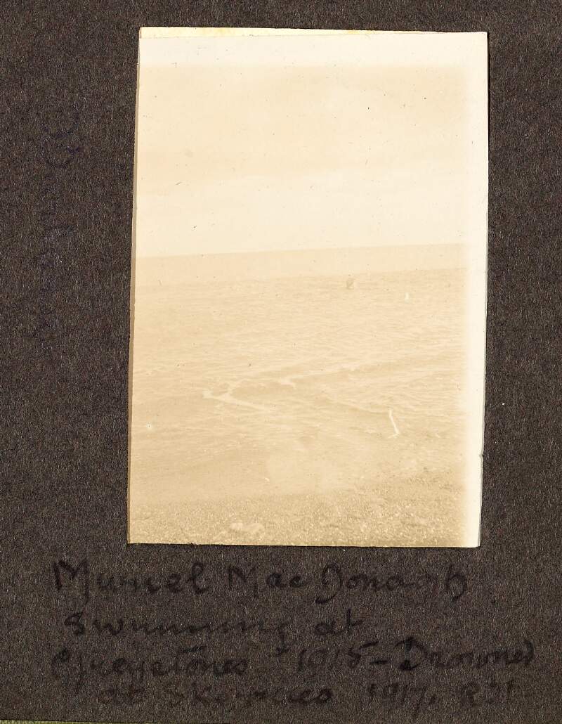Muriel MacDonagh swimming at Greystones 1915 - Drowned at Skerries 1917