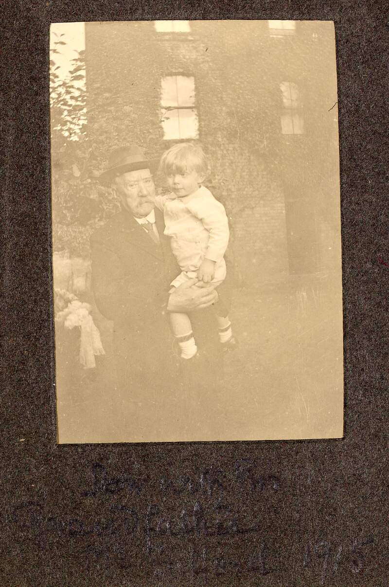 Don with his grandfather Mr. Gifford 1915