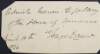 Note from Feargus O'Connor requesting the admission of the bearer to the gallery of the House of Commons,
