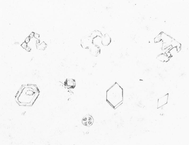 Line drawing, basic: crystals/cells