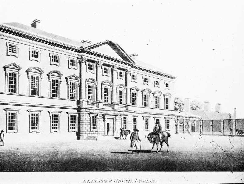 Etching: 'Old Dublin Set', Leinster House.