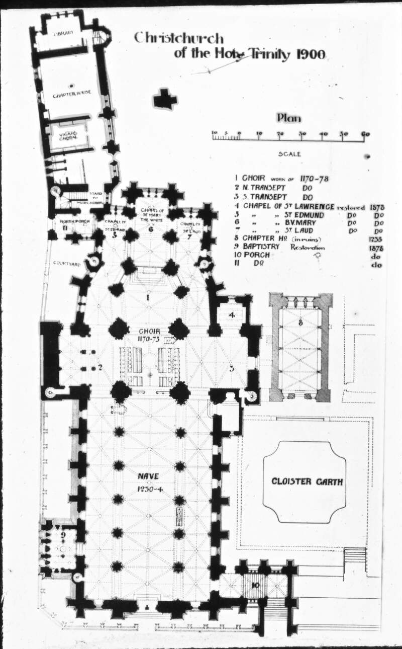 Plan: Christchurch of the Holy Trinity, 1.
