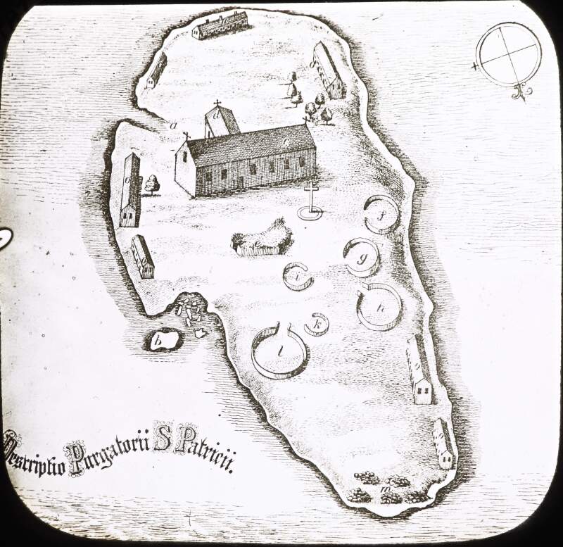 Saint Patrick's Island, Lough Derg: Map.