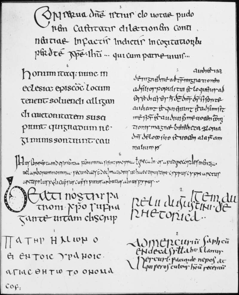 Irish manuscripts of Saint Gaul.