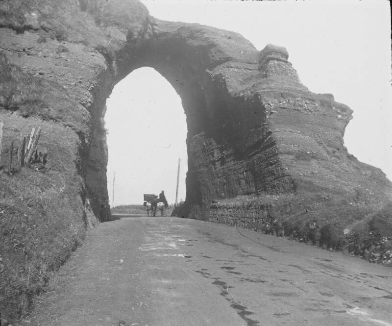 Red Bay Arch, with horse/trap and figures.