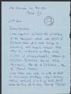 Letter from Vincent O'Sullivan to George Symons, enclosing various manuscripts linked to famous literary figures, including Oscar Wilde, which he hopes Symons will be able to sell and listing other items which may be of interest to him,