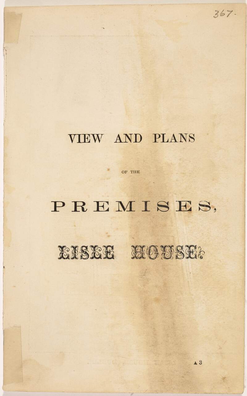 Lisle House, Dublin view and plans of the premises.