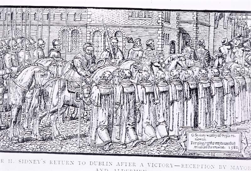 1581: 'Derrick's image of Ireland'. R.H. Sydney's return to Dublin after victory.