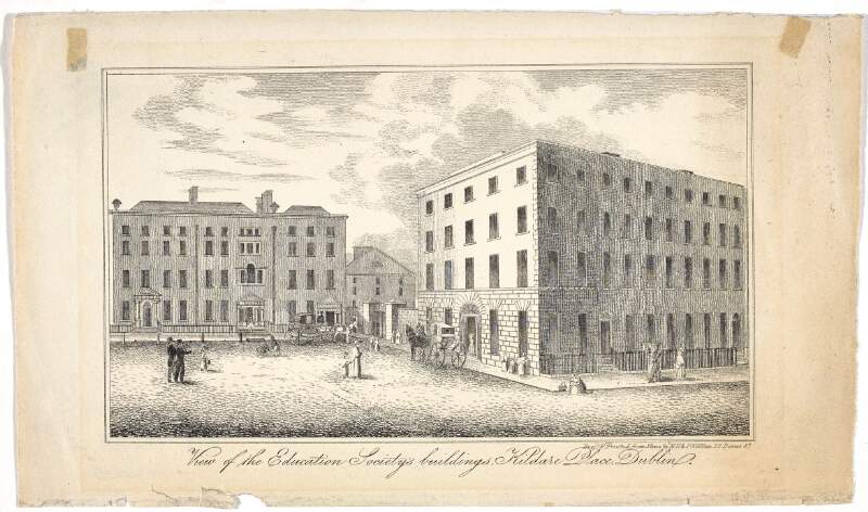 View of the Education Society's buildings, Kildare Place, Dublin