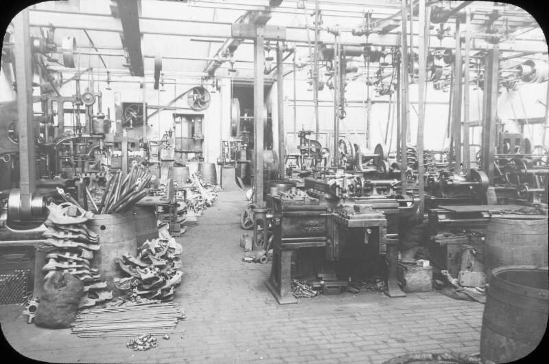 Pierce's of Wexford - interior, machinery, no people.