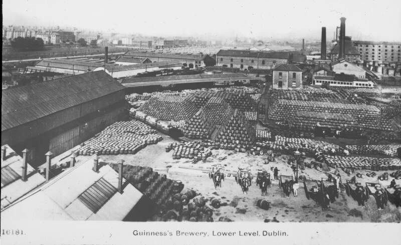 Guinness Brewery, from a height.
