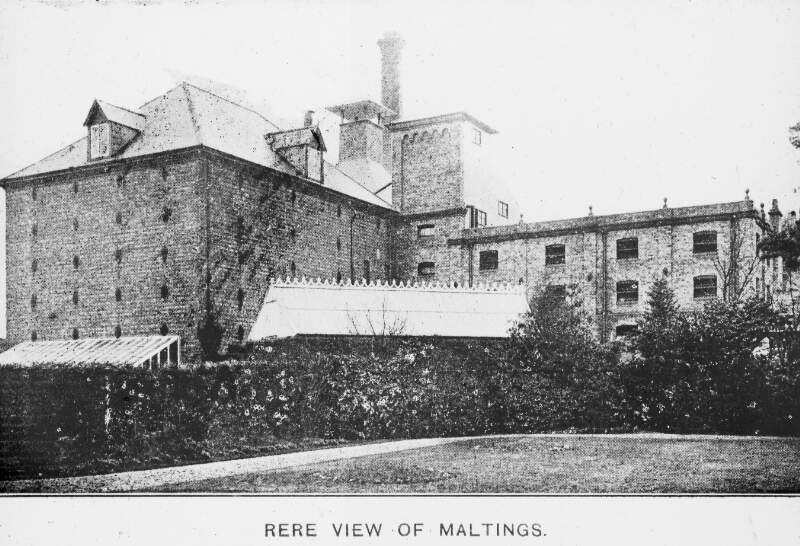 Rear view of Mountjoy Brewery Maltings.