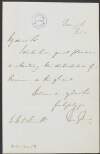 Letter from Thomas Spring-Rice, Lord Monteagle, to Sir Martin Archer Shee, agreeing to attend an event,