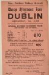 Great Northern Railway (Ireland) Cheap afternoon fare to Dublin, Wednesday, 5th June [1940] : Special express corridor train (refreshment car attached)...including sight-seeing tour of Dublin and district by omnibus /