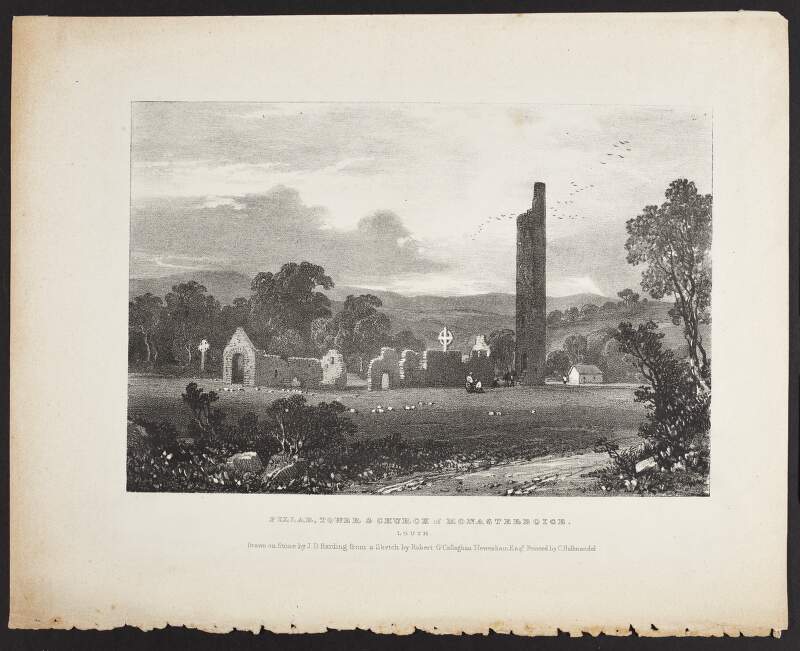 Pillar, tower & church of Monasterboice, Louth
