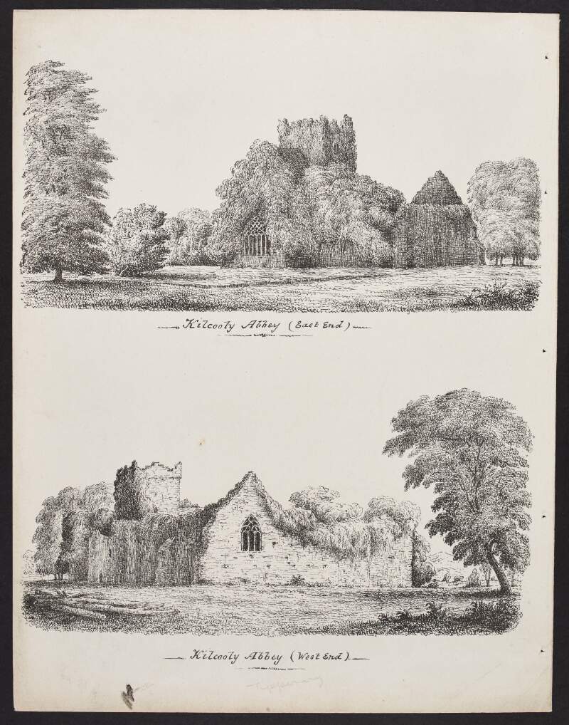 Kilcooly [Kilcooley] Abbey (east end and west end) [Co. Tipperary]