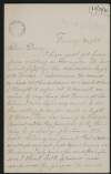 Letter from Michael Breslin to John Devoy regarding a deputation in support of Charles Stewart Parnell,