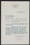 Letter from John J. Kirby to John Devoy acknowledging a correction in his testimony before the trial,