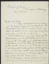 Letter from Sr. M. Louis to John Devoy enclosing a certificate his involvement in providential proposal ,