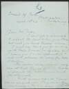 Letter from Sr. M. Louis to John Devoy sending him a shamrock for St. Patrick's Day,