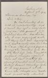 Letter from Patrick J. Treacy, Nashua, New Hampshire, to Laurence Brennan looking for advice on how to put the current head of his local D on trial for "giving scandal and misrepresenting several members",