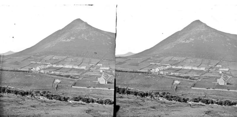 The settlement, long shot, Achill Island, Co. Mayo