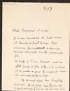 Letter from André Chevrillon to Marguerite Lemercier, concerning Eugène Lemercier' correspondence to Pierre Augende,