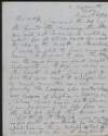 Letter from John O'Daly, 9 Anglesea St., Dublin, to Reverend James Goodman regarding the Ossianic Society,