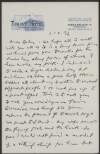 I.iv.11. Letter: from James Joyce, Turist Hotel, Vestre Boulevard 8, Copenhagen to Helen Joyce,