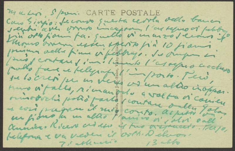 I.i.46. Postcard: from James Joyce to Giorgio Joyce,