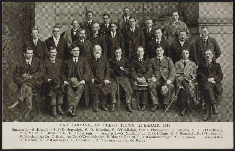 [Members of the First Dáil, meeting 21 January 1919],