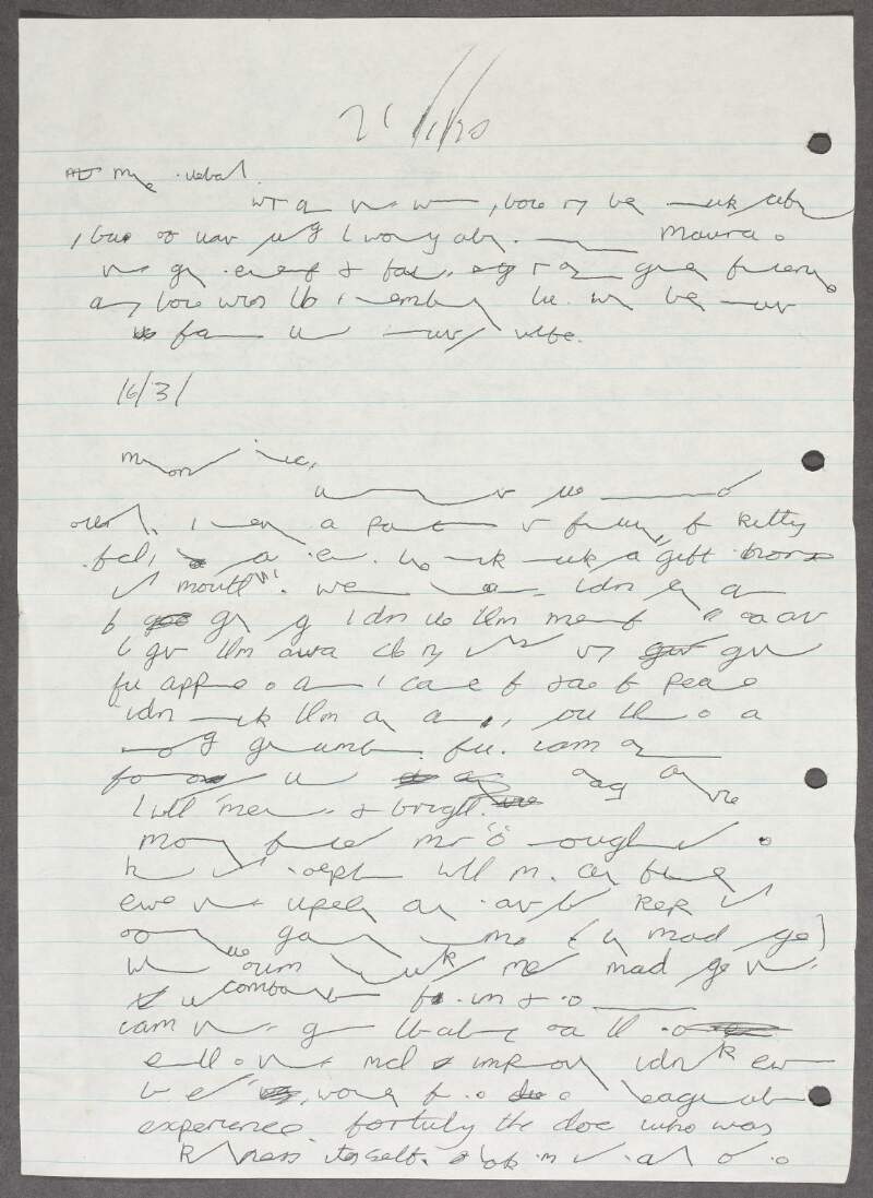 Notes taken at dictation during William J. Gogan's imprisonment in Mountjoy prison,