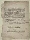 By the Lord Liutenant [Lieutenant] and Council of Ireland, a proclamation. Bolton [lacking first sheet]: