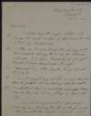 Letter from William [Liam] Hoolan to Éamonn Ceannt regarding secure communications between messengers from Irish Volunteers and Nenagh, Co. Tipperary,