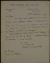 Letter from Pádraig Mac Giolla Íosa to Éamonn Ceannt concerning attendance at an event,