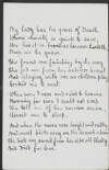 Draft of poem 'The Grace of Death' [published as 'My Lady has the Grace of Death'] by Joseph Mary Plunkett,