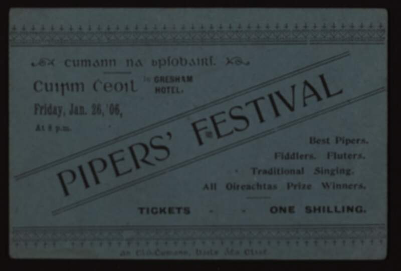 Ticket to the Pipers' Festival,