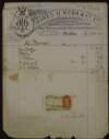Invoice with attached receipt from James H. Webb & Co. Ltd. to Áine Ceannt for home furnishings,