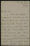 Letter to Éamonn Ceannt from Peter Murray expressing thanks for Ceannt's congratulations on the birth of his son,