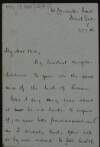 Letter to Éamonn Ceannt from Peter Murray congratulating him on the birth of his son Ronan,
