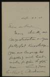 Letter to Éamonn Ceannt from Charles Dawson thanking and congratulating him, and wishing him well,