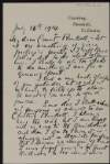 Letter from Katharine Tynan to George Noble Plunkett, Count Plunkett, about poetry,