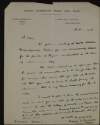 Letter to Éamonn Ceannt from Seóirse Ó Muanáin, of the Gaelic League, advising that he has been selected for the position of Registrar of Coláiste Laighean,