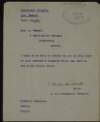 Letter from Major C. Harold Heathcote, Officer o/c Prisoners, Richmond Barracks, to Mrs.[Áine] Ceannt, hoping to return her late husband Éamonn Ceannt's belongings that were left at South Dublin Union,
