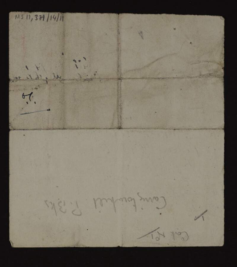 Fragment of a letter discussing the difficulties in the making of explosives using gelignite,