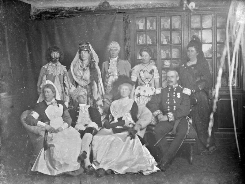 [Group at Curraghmore, Fancy Dress Ball]