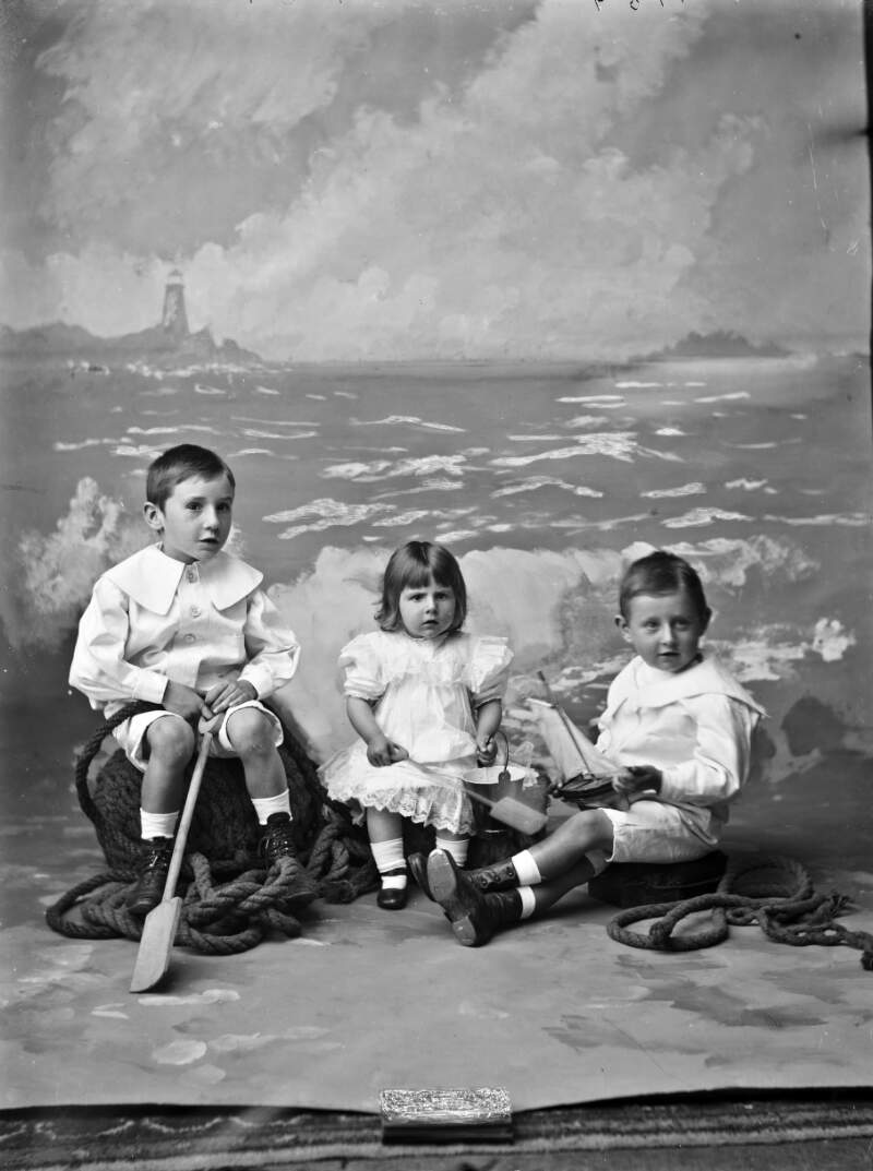 Group of three children : commissioned by Mrs. Kelly, The Quay