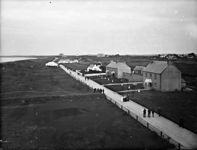Rosslare, sea and houses