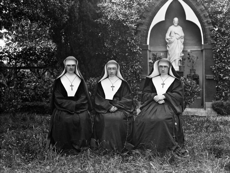 Group of three nuns. : commissioned by Rev. Mother, Convent of Holy Faith, Mullinavat